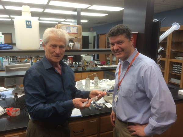 Morrow and Dr. Matthew Gevaert discuss Kiyatec's technology at their Greenville SC facility